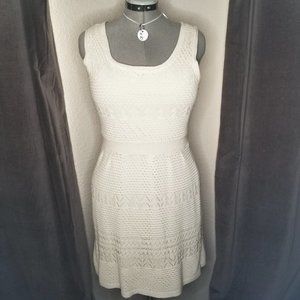 Jessica Simpson-Off white, crochet, tank dress